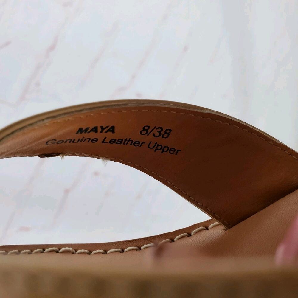 Juno Shoe Girl Maya Jeweled Starfish Thong Sandals EU 38 US 8 Leather Tan Shoe - Picture 11 of 11